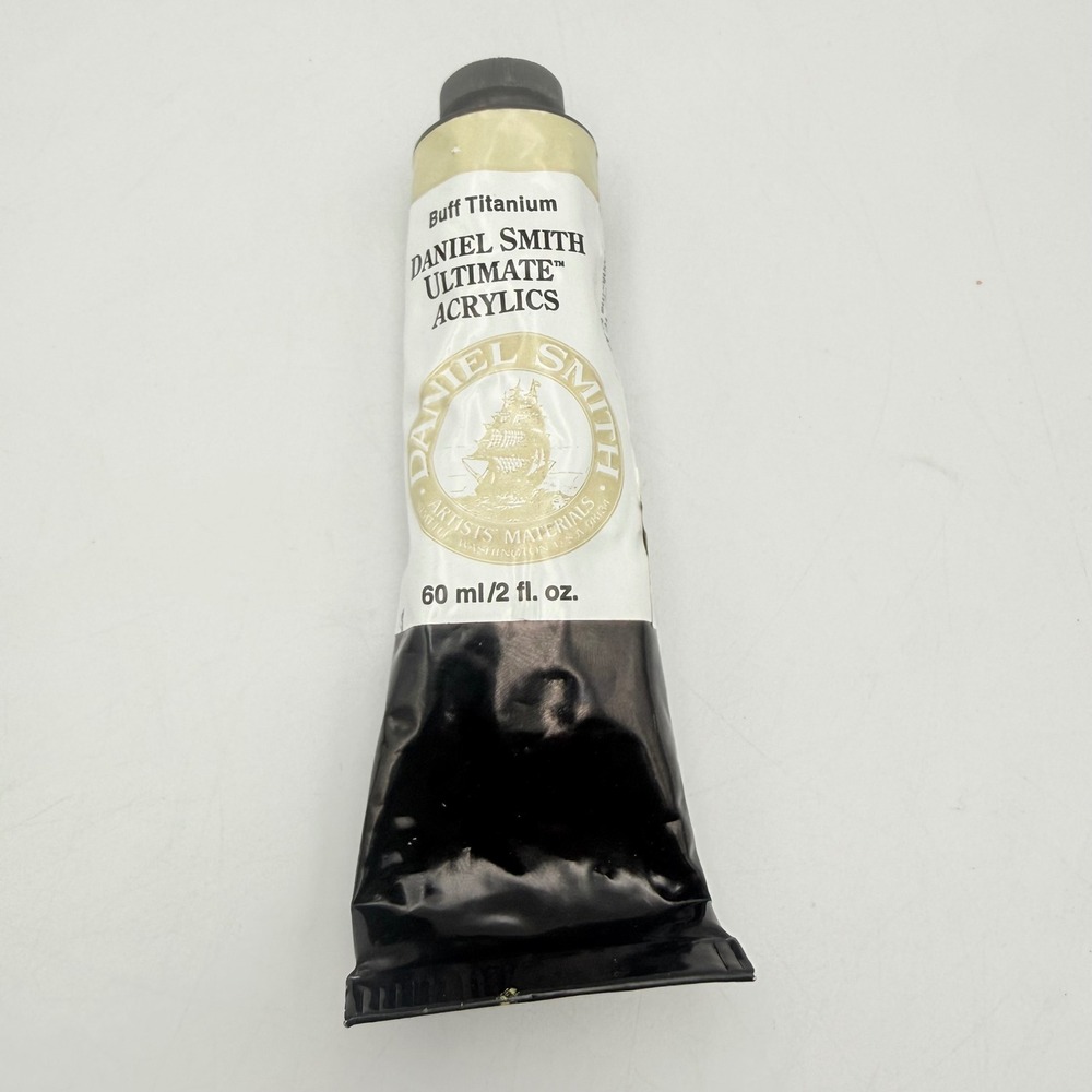 Daniel Smith Ultimate Acrylics Buff Titanium Paint 60ml 2oz Tube PW 6:1 01114